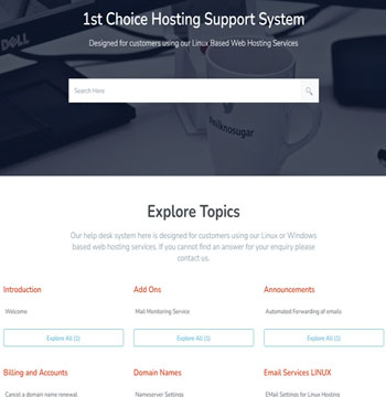 1st Choice Hosting Support Desk