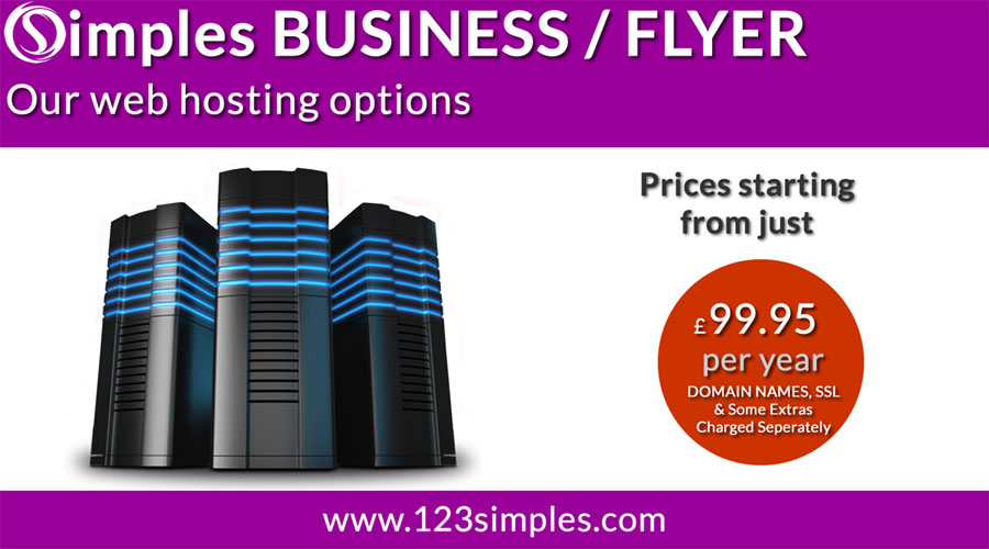 Business / Flyer Web Hosting from 123 Simples